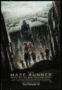 8k482 MAZE RUNNER style B - Canada advance DS 1sh '14 Dylan O'Brien, Poulter, Brodie-Sangster!