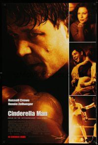 8k157 CINDERELLA MAN int'l advance DS 1sh '05 Ron Howard, Russell Crowe, Renee Zellweger, boxing!