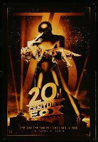 8k004 20TH CENTURY FOX 75TH ANNIVERSARY 27x40 commercial poster '10 The Day The Earth Stood Still!