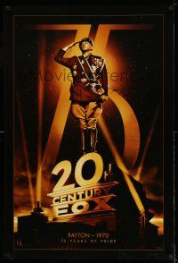 8k008 20TH CENTURY FOX 75TH ANNIVERSARY 27x40 commercial poster '10 George C. Scott as Patton!