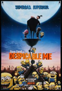 8k217 DESPICABLE ME July 9 style advance DS 1sh '10 Steve Carell, cute CGI, superbad, superdad!