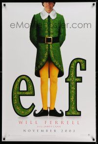 8k233 ELF teaser 1sh '03 Jon Favreau directed, James Caan & Will Ferrell in Christmas comedy!