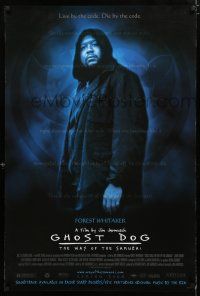 8k285 GHOST DOG advance DS 1sh '99 Jim Jarmusch, cool image of Forest Whitaker!