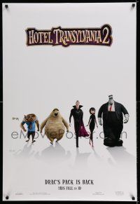 8k343 HOTEL TRANSYLVANIA 2 teaser DS 1sh '15 Genndy Tartakovsky's 3-D CGI animation sequel!