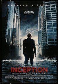 8k362 INCEPTION IMAX advance DS English 1sh '10 Christopher Nolan, DiCaprio standing in water!