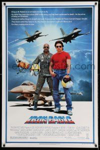 8k386 IRON EAGLE 1sh '86 Louis Gossett Jr, Jason Gedrick was born to fly F-16s!