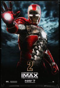 8k391 IRON MAN 2 IMAX teaser DS 1sh '10 Marvel, directed by Favreau, Robert Downey Jr in title role