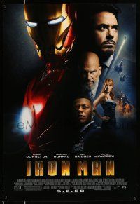 8k388 IRON MAN advance 1sh '08 Robert Downey Jr. is Iron Man, Gwyneth Paltrow!