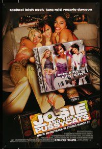 8k405 JOSIE & THE PUSSYCATS advance DS 1sh '01 Rachel Leigh Cook, Tara Reid, Rosario Dawson