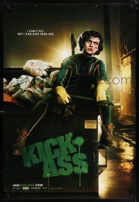 8k413 KICK-ASS teaser DS 1sh '10 cool image of bloodied Aaron Johnson in title role as Kick-Ass!