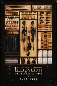 8k421 KINGSMAN: THE SECRET SERVICE style A teaser DS 1sh '14 Mark Hamill, Samuel L. Jackson, Firth!
