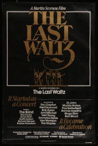 8k428 LAST WALTZ 1sh '78 Martin Scorsese, it started as a rock concert & became a celebration!