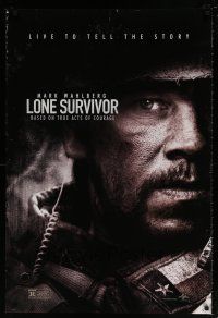 8k437 LONE SURVIVOR teaser DS 1sh '13 Mark Wahlberg, based on true acts of courage!