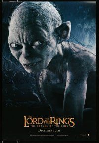 8k443 LORD OF THE RINGS: THE RETURN OF THE KING teaser DS 1sh '03 CGI Andy Serkis as Gollum!
