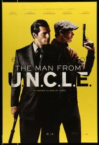 8k460 MAN FROM U.N.C.L.E. teaser DS 1sh '15 Guy Ritchie, Henry Cavill and Armie Hammer!