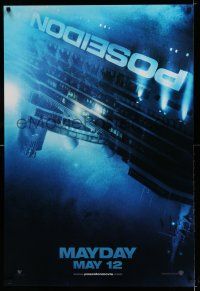 8k580 POSEIDON teaser DS 1sh '06 Wolfgang Petersen, Russell, Dreyfuss, cool upside down ship!