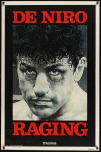 8k608 RAGING BULL teaser 1sh '80 Robert De Niro, Martin Scorsese, boxing classic!