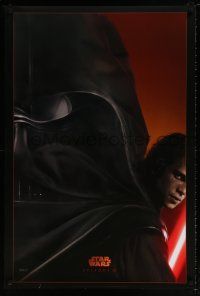 8k623 REVENGE OF THE SITH style A teaser DS 1sh '05 Star Wars Episode III, Christensen as Vader!