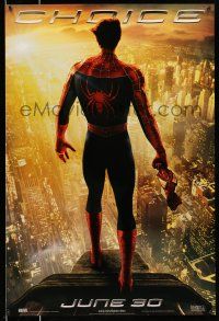8k700 SPIDER-MAN 2 teaser 1sh '04 great image of Tobey Maguire in the title role, Choice!
