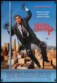 8k835 WHO'S HARRY CRUMB int'l 1sh '89 John Candy, Annie Potts, director Flaherty candid!