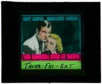 8m169 GENERAL DIED AT DAWN glass slide '36 Gary Cooper is a mercenary in love w/Madeleine Carroll!