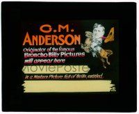 8m172 GILBERT M. 'BRONCHO BILLY' ANDERSON glass slide '20s the originator of the cowboy pictures!