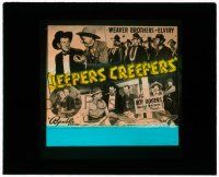 8m190 JEEPERS CREEPERS glass slide '39 young Roy Rogers billed under Elviry & Weaver Brothers!