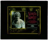 8m238 WANDA HAWLEY glass slide '10s the pretty silent actress starring in Realart Pictures!