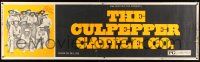 8m026 CULPEPPER CATTLE CO. paper banner '72 Gary Grimes, cool old-time cast portrait!