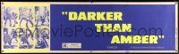 8m027 DARKER THAN AMBER paper banner '70 great images of Rod Taylor as John McDonald's tough guy!