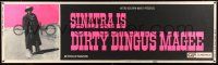 8m029 DIRTY DINGUS MAGEE paper banner '70 great portrait of Frank Sinatra in full cowboy gear!