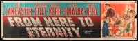 8m040 FROM HERE TO ETERNITY paper banner '53 Burt Lancaster, Kerr, Sinatra, Donna Reed, Clift