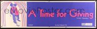 8m043 GENERATION paper banner '70 David Janssen, very pregnant Kim Darby, A Time for Giving!