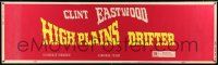 8m054 HIGH PLAINS DRIFTER paper banner '73 Clint Eastwood directs & stars as The Stranger!