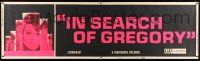 8m061 IN SEARCH OF GREGORY paper banner '70 pretty Julie Christie w/ Michael Sarrazin & John Hurt!