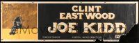 8m063 JOE KIDD paper banner '72 cool art of Clint Eastwood pointing double-barreled shotgun!