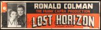 8m073 LOST HORIZON paper banner R48 Frank Capra's greatest production, Ronald Colman, Jane Wyatt!