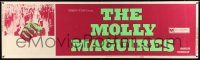 8m079 MOLLY MAGUIRES paper banner '70 cool image of coal miner fist punching through poster!