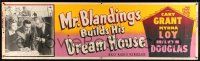 8m084 MR. BLANDINGS BUILDS HIS DREAM HOUSE paper banner R54 Cary Grant, Myrna Loy & Melvyn Douglas!