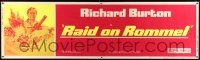 8m097 RAID ON ROMMEL paper banner '71 Richard Burton, Wolfgang Preiss as The Desert Fox, WWII!