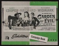 8m457 GARDEN OF EVIL pressbook '54 Gary Cooper, sexy Susan Hayward & Richard Widmark!