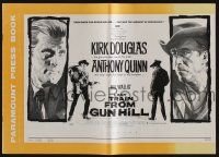 8m544 LAST TRAIN FROM GUN HILL pressbook '59 Kirk Douglas, Anthony Quinn, directed by John Sturges!