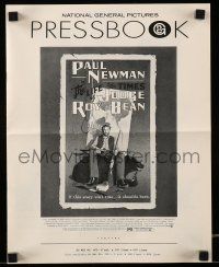 8m553 LIFE & TIMES OF JUDGE ROY BEAN pressbook '72 John Huston, art of Paul Newman by Amsel!