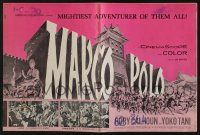 8m571 MARCO POLO pressbook '62 Rory Calhoun as the mightiest adventurer of them all, cool art!
