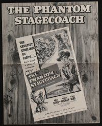 8m633 PHANTOM STAGECOACH pressbook '57 William Bishop & the greatest gunslingers on Earth!