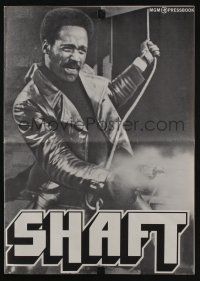 8m680 SHAFT pressbook '71 classic image of Richard Roundtree firing his gun!