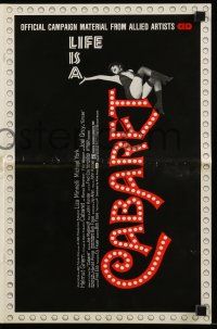 8m348 CABARET pressbook '72 Liza Minnelli sings & dances in Nazi Germany, directed by Bob Fosse!