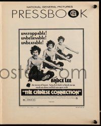8m362 CHINESE CONNECTION pressbook '73 great images of kung fu master Bruce Lee!