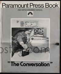 8m375 CONVERSATION pressbook '74 Gene Hackman is invader of privacy, Francis Ford Coppola directed!