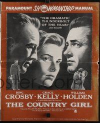 8m384 COUNTRY GIRL pressbook '54 Grace Kelly, Bing Crosby, William Holden, by Clifford Odets!